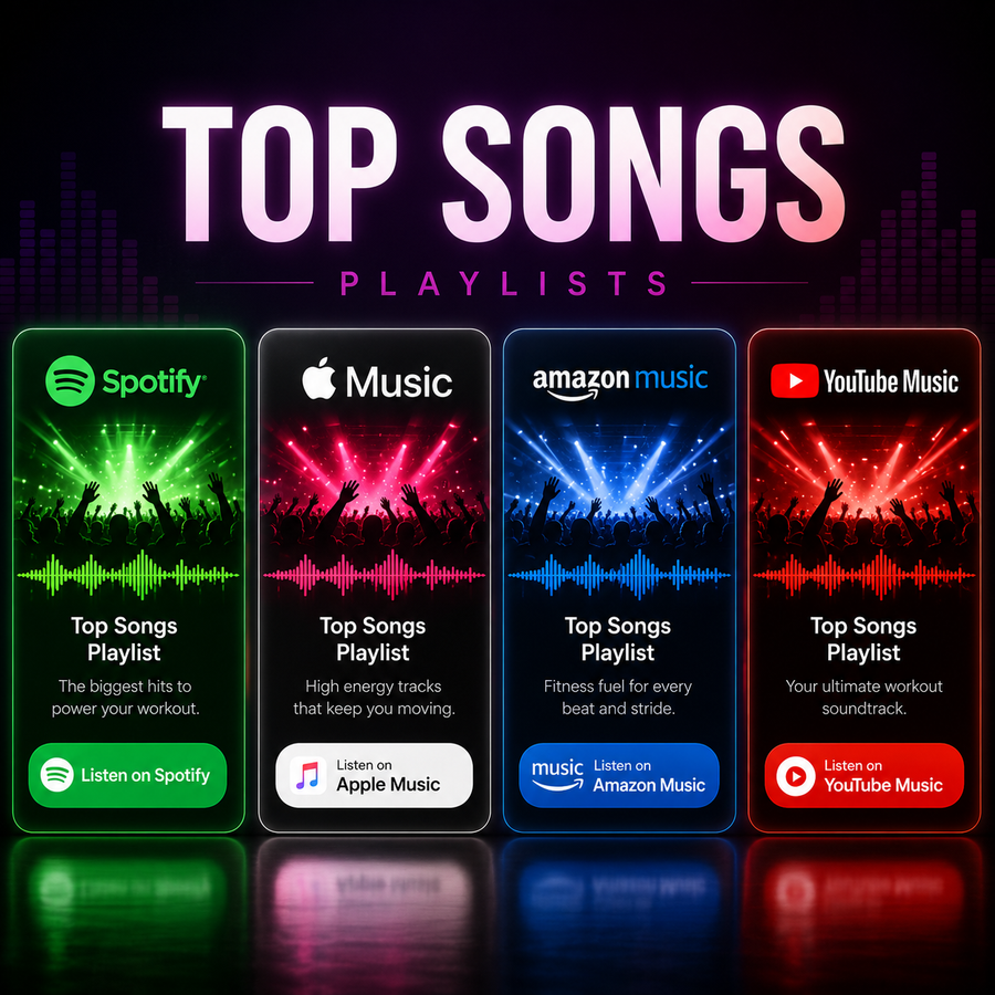 Music Streaming Top Songs Playlists